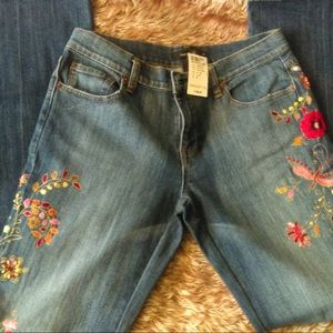 Embroidered Jeans